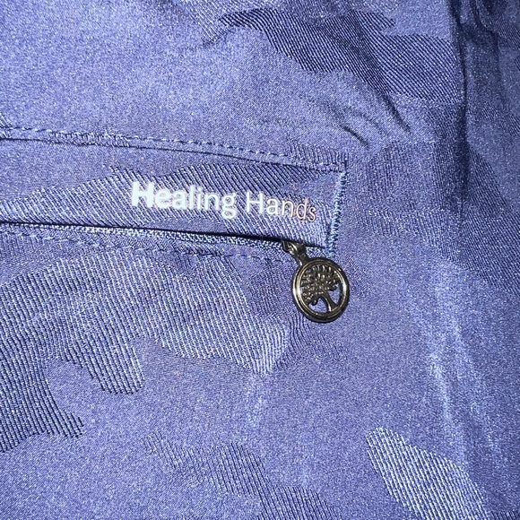 Healing hands Tate jogger scrub pants xlp.  Blue camo - subdued tasteful pattern - Picture 5 of 6